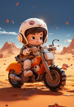 Motocykl na Marsie